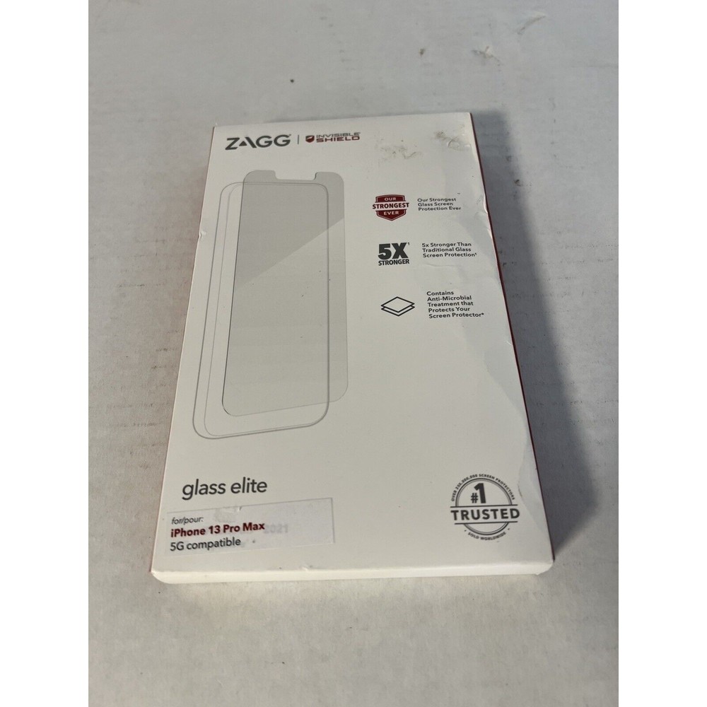 ZAGG invisibleShield Glass Elite 5x Strong Screen Protector fo iPhone 13 Pro Max